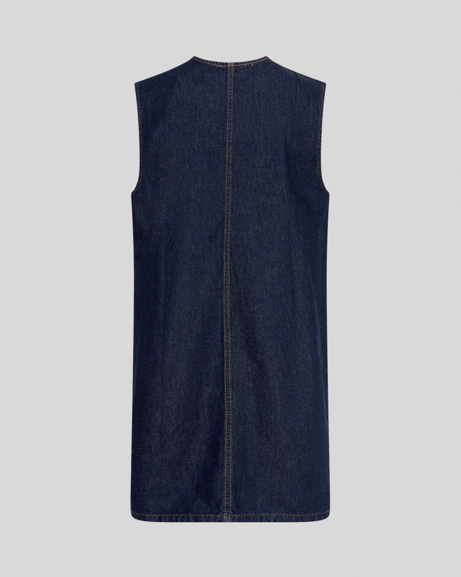 Adna Alena SL Dress - Dark Denim Wash