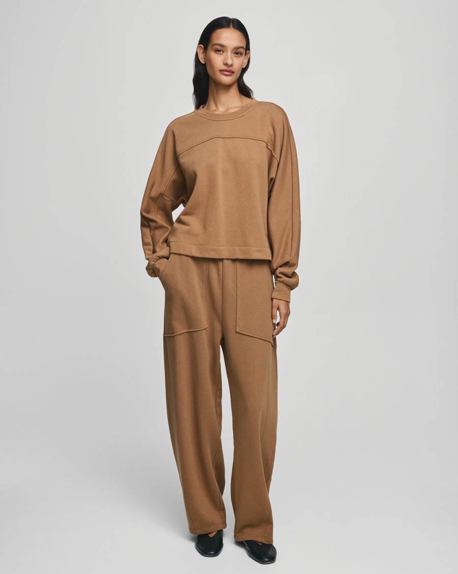 MSCHBRIENA Pocket sweat pants Toasted coconut