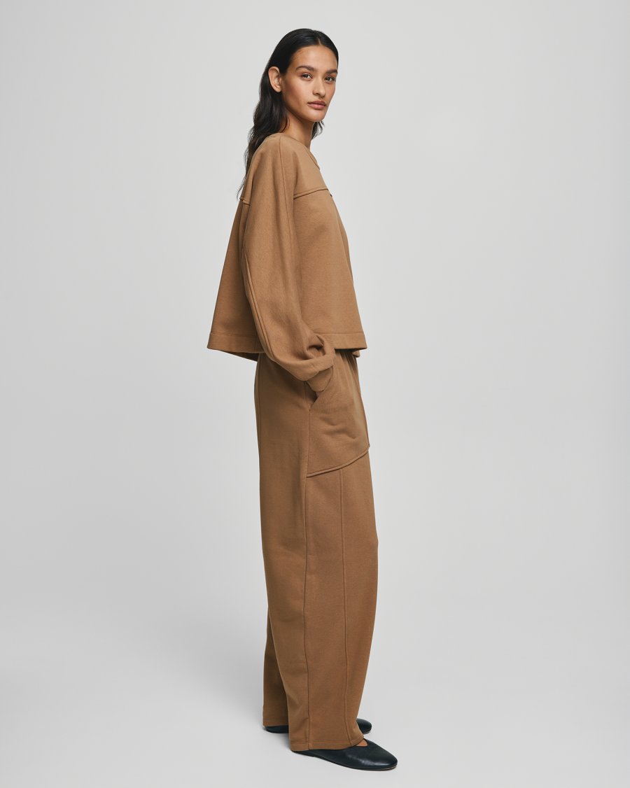 MSCHBRIENA Pocket sweat pants Toasted coconut