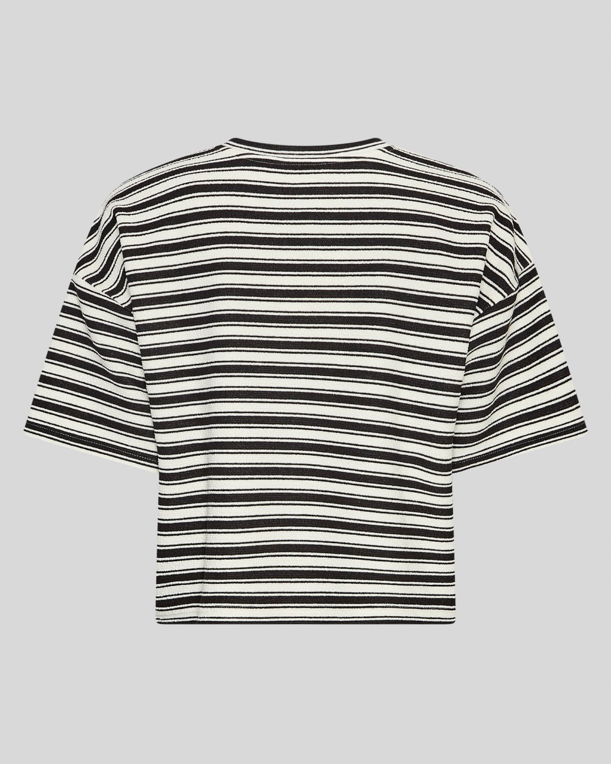 MSCHCESSALIA tee stripes EGRET BLACK