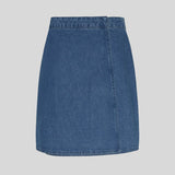 ELENA HW Skirt MID BLUE