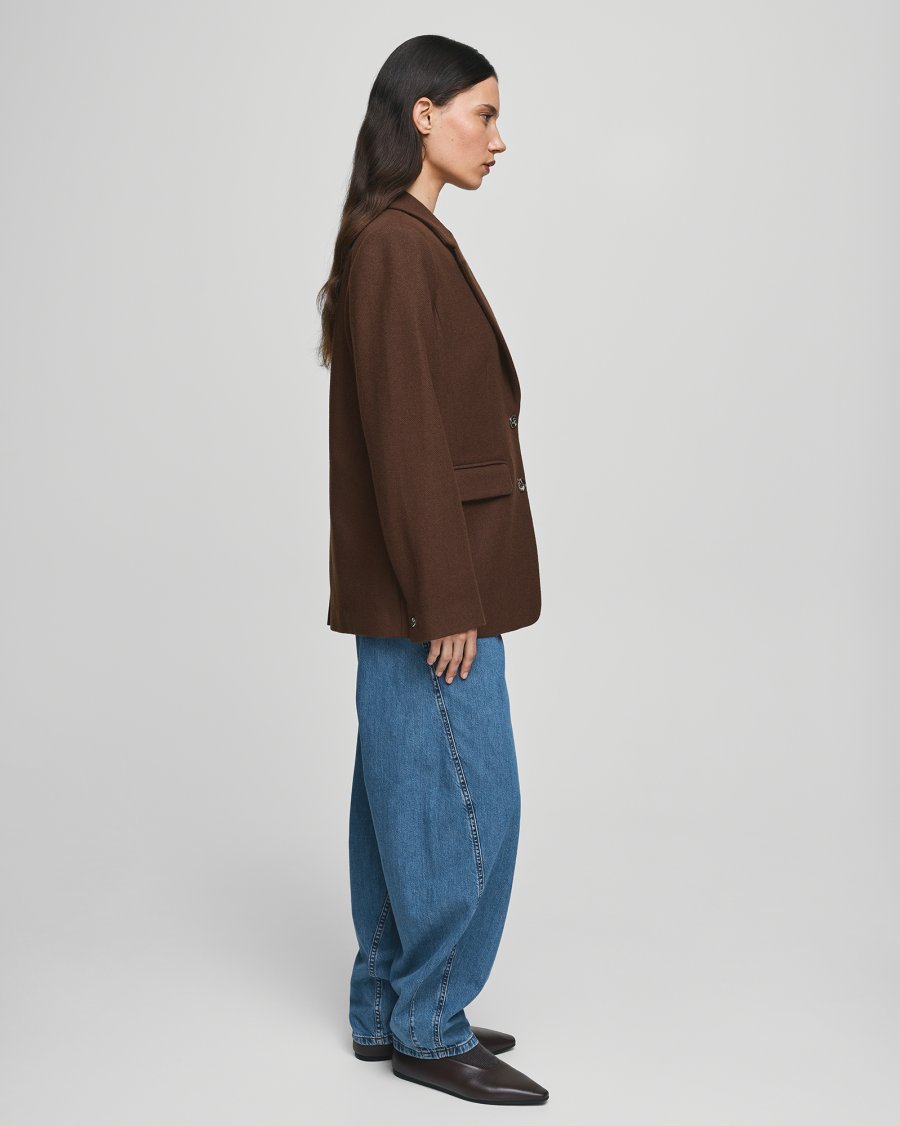 Elliot Loose Blazer - Hot Fudge