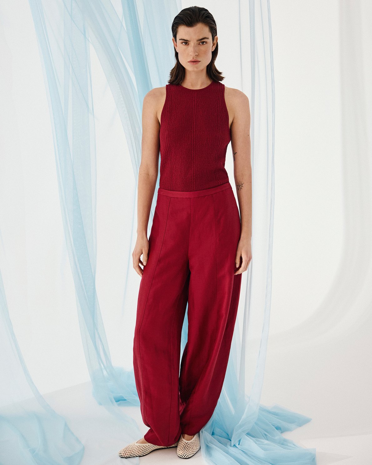 MSCHGRACIELA FRANCISKA HW pants RHUBARB