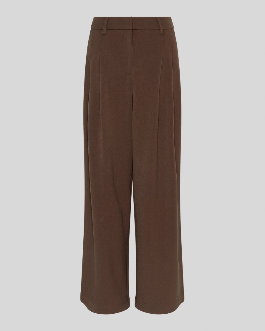 HENRIKA HW Pants - Chocolate