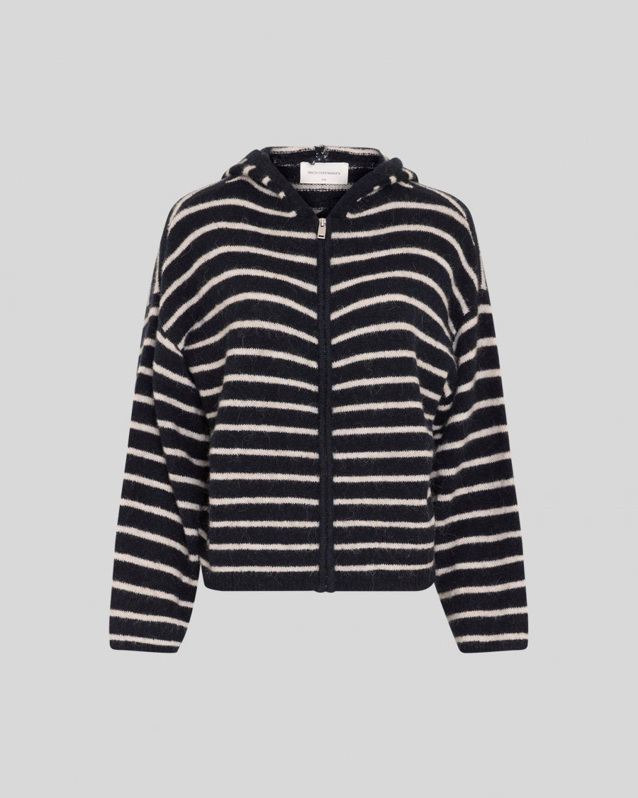MSCHJINIE HOPE zip cardigan SKY CAP-OATMEAL