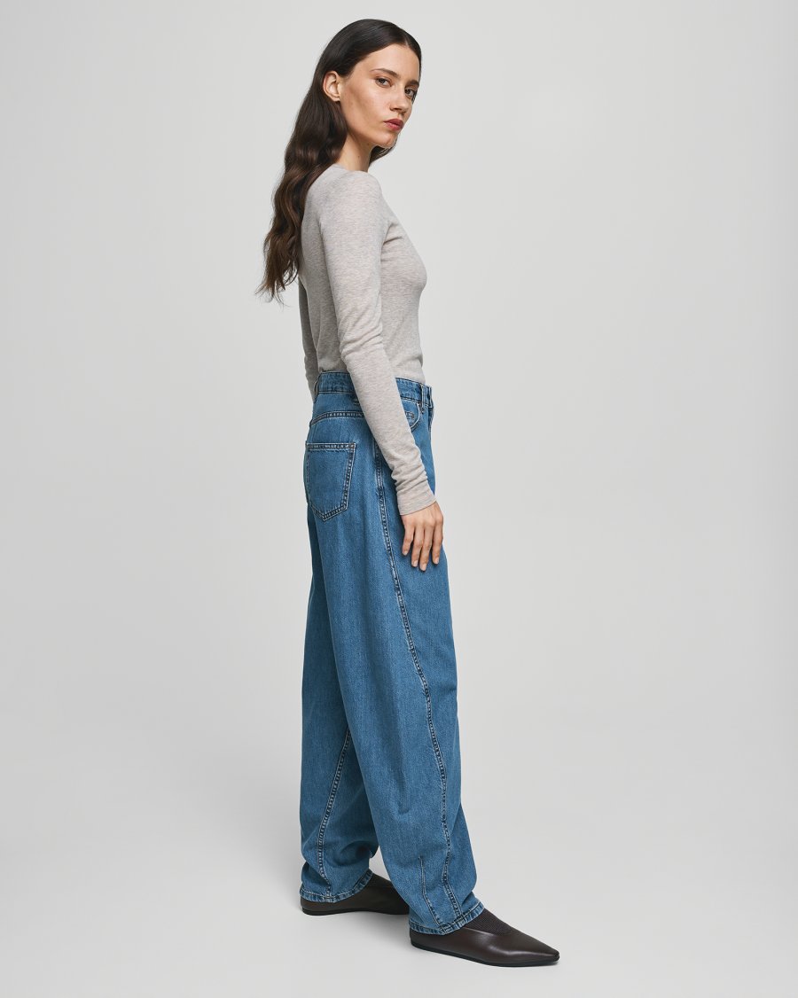 Kobane Lis Barrel - Mid Blue Wash