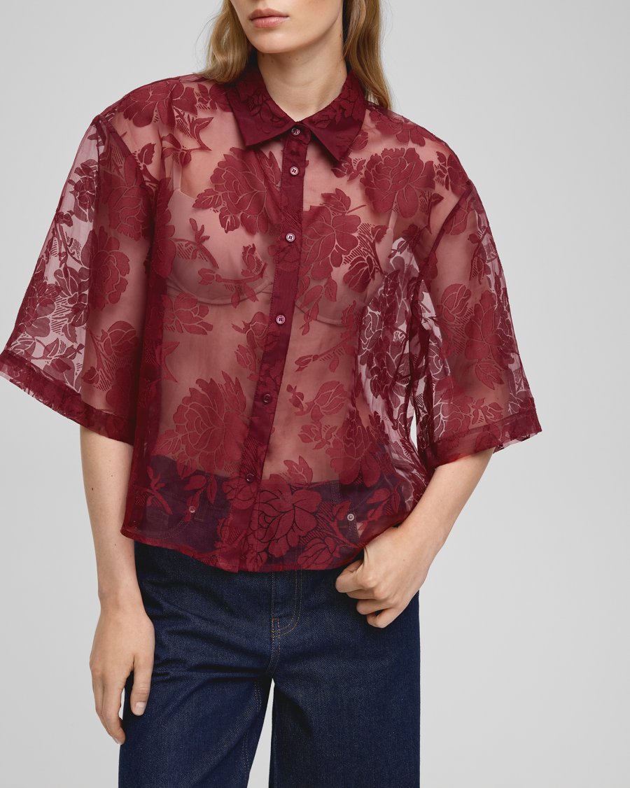 LETTICHE 3/4 Shirt - Syrah