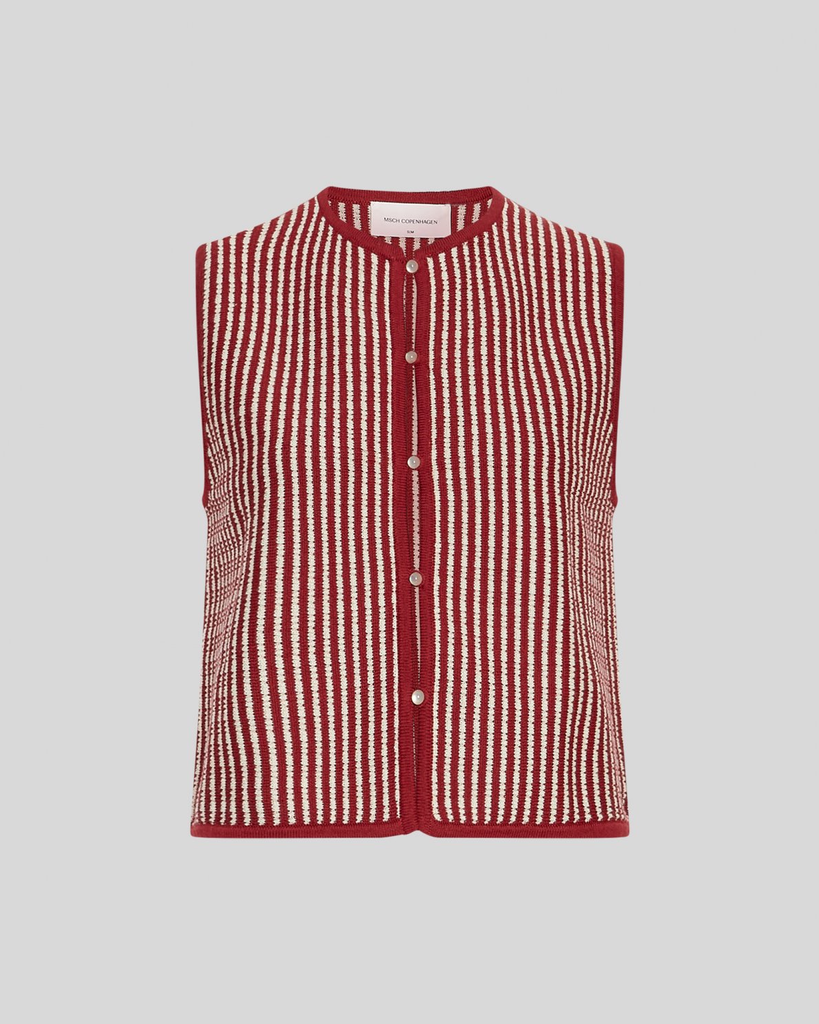 MSCHPRISCILLA vest RHUBARB/SAND