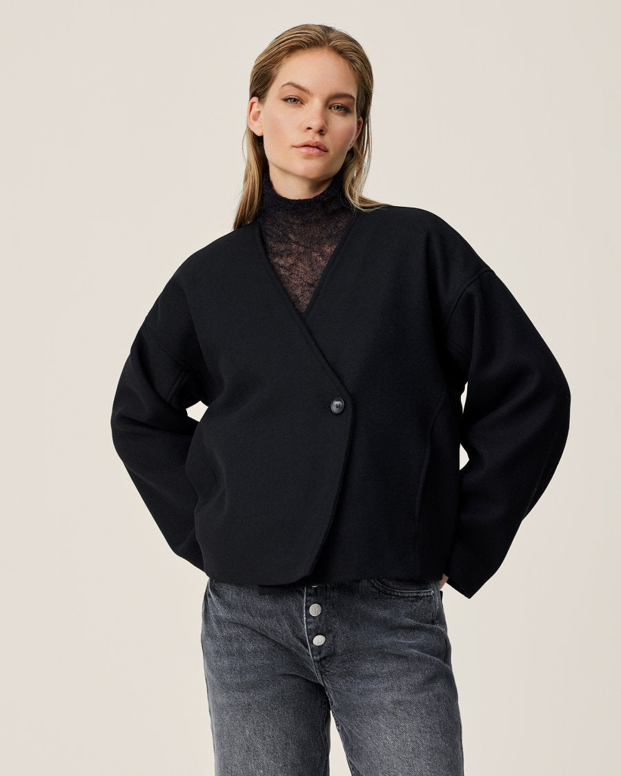 SYDEN Scarf Jacket BLACK