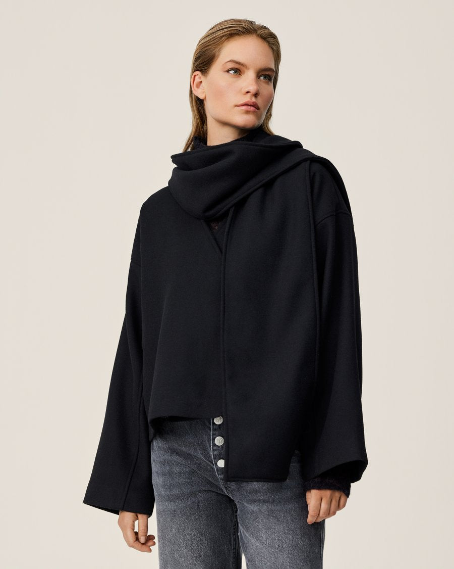 SYDEN Scarf Jacket BLACK