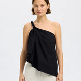 SLFESTHER One shoulder top Black