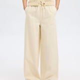 SLFTENNI HW Relaxed Denim Pants Ecru