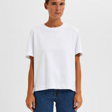 SLFESSENTIAL SS Boxy Tee WHITE
