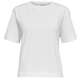 SLFESSENTIAL SS Boxy Tee WHITE