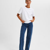 SLFESSENTIAL SS Boxy Tee WHITE