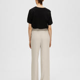 SLFVIVA GULIA hw long linen pants SANDSHELL