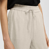 SLFVIVA GULIA hw long linen pants SANDSHELL