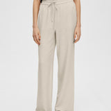 SLFVIVA GULIA hw long linen pants SANDSHELL