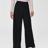 SLFTINNI MW Wide pants BLACK