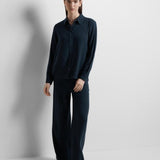 SLFVIVA GULIA hw long linen pants NAVY