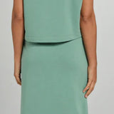 ZAKIA Skirt with slit Green