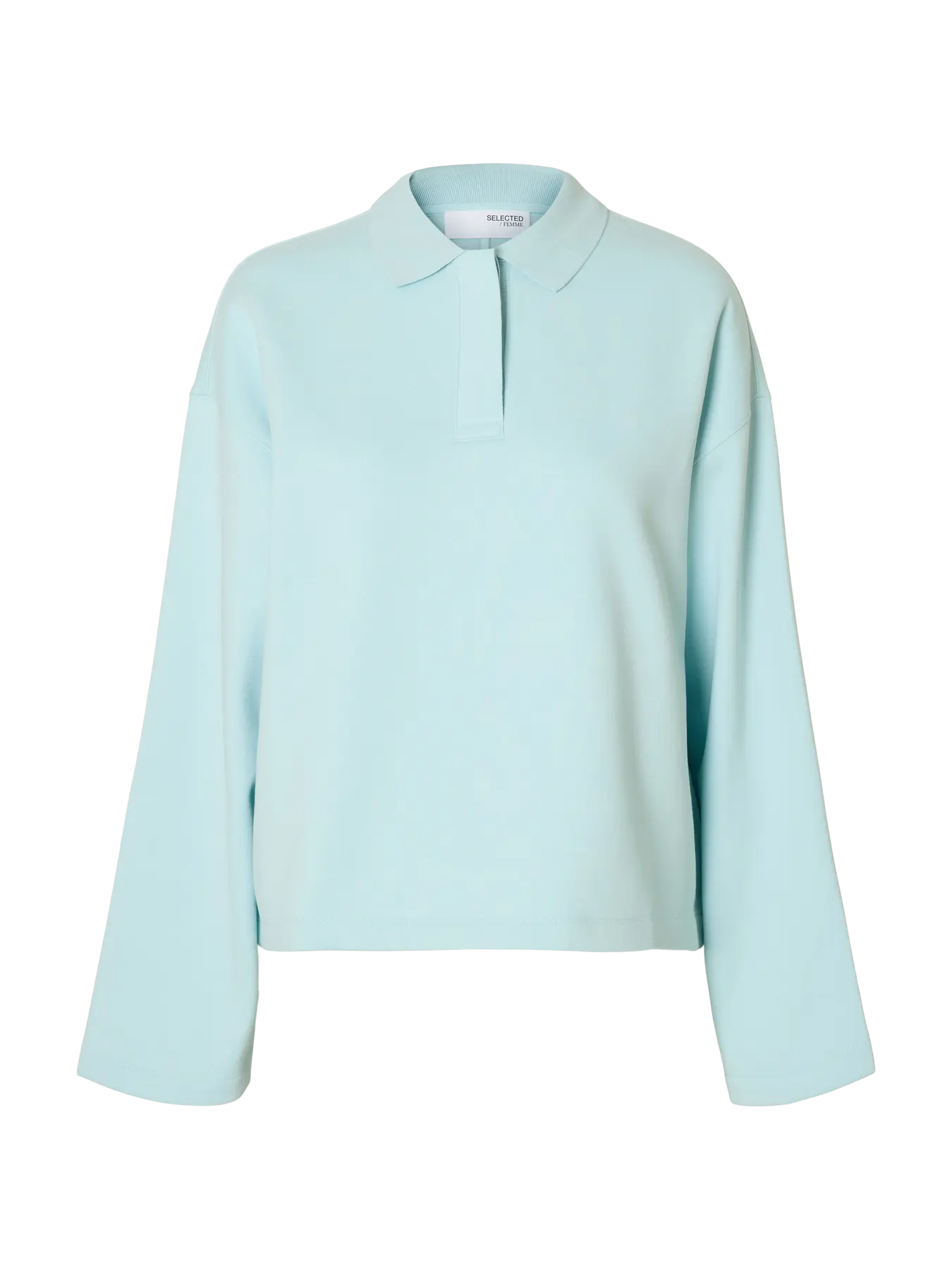 SLFARI GIA LS Polo sweat Blue glow