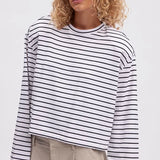 SIBA GZ Stripe top White/black