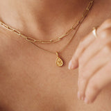 SQUARE chain necklace GP