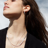 FLAT SNAKE necklace⎜Silver