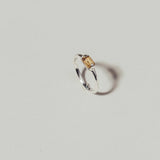 SHINING citrine ring⎜Silver