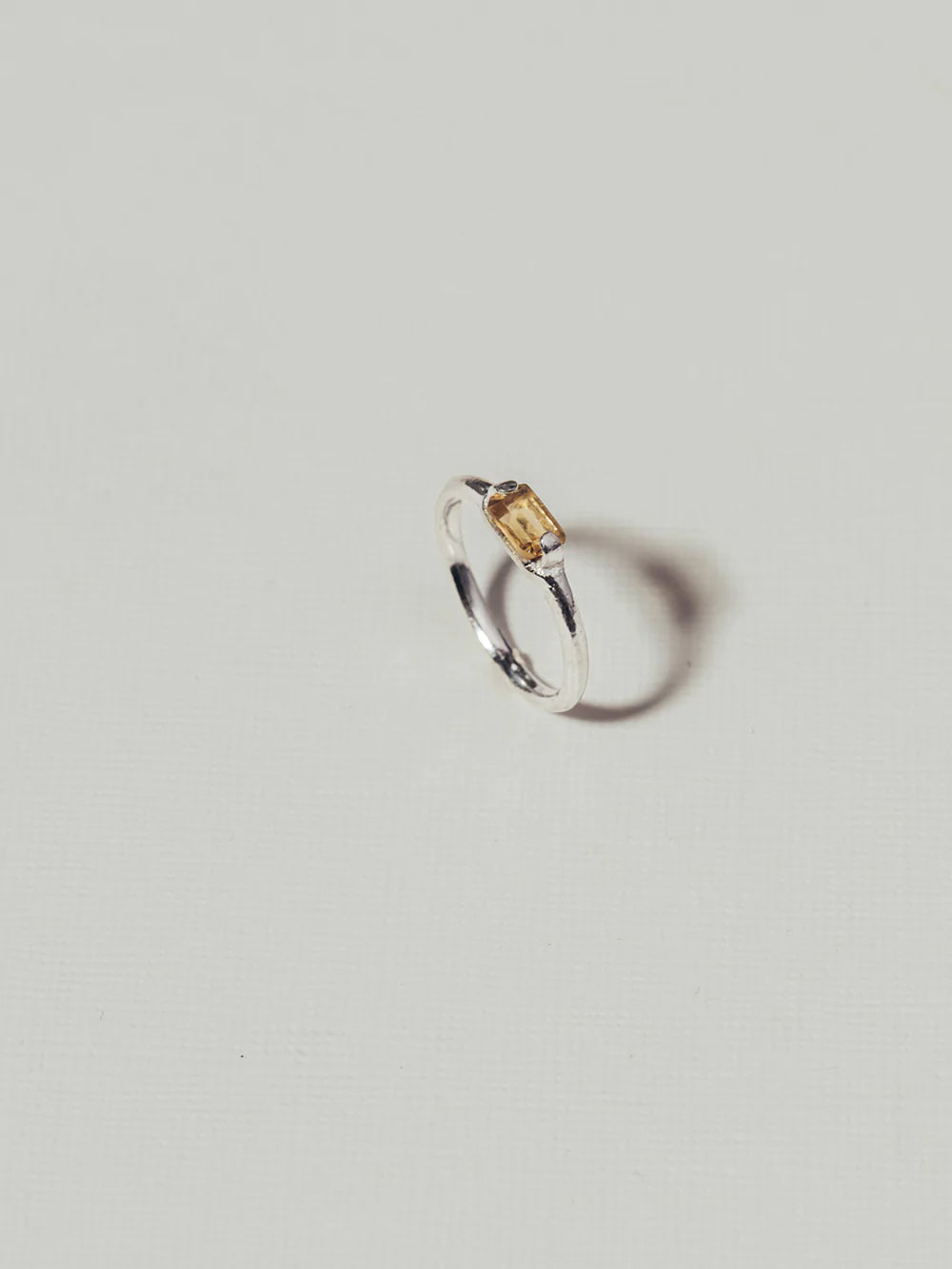 SHINING citrine ring⎜Silver