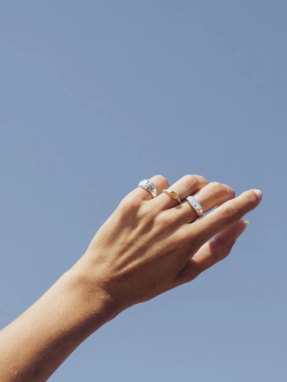 SHINING citrine ring⎜Silver