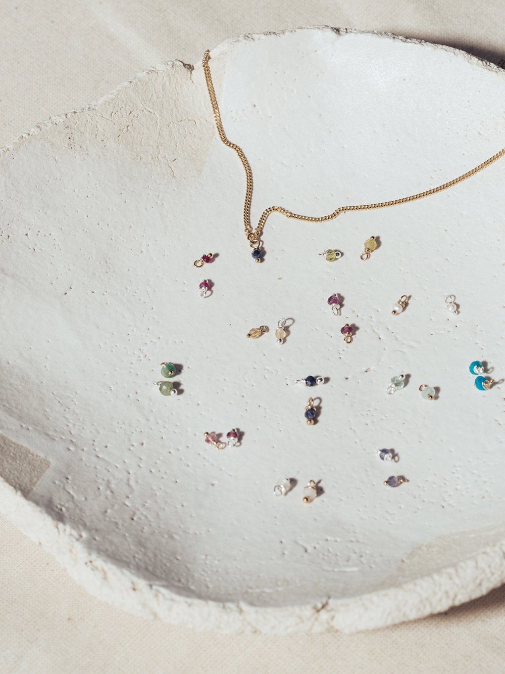 BIRTHSTONE necklace⎜Silver