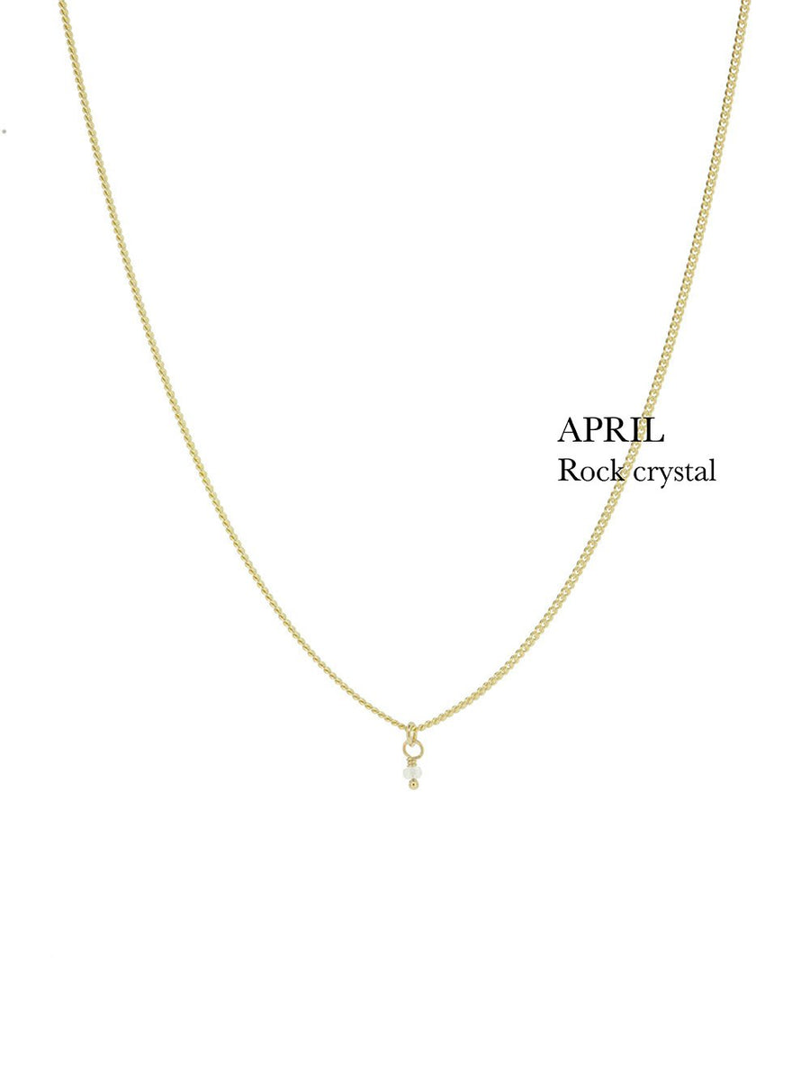 BIRTHSTONE necklace⎜Goldplated