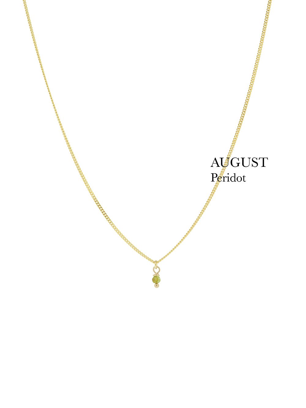 BIRTHSTONE necklace⎜Goldplated