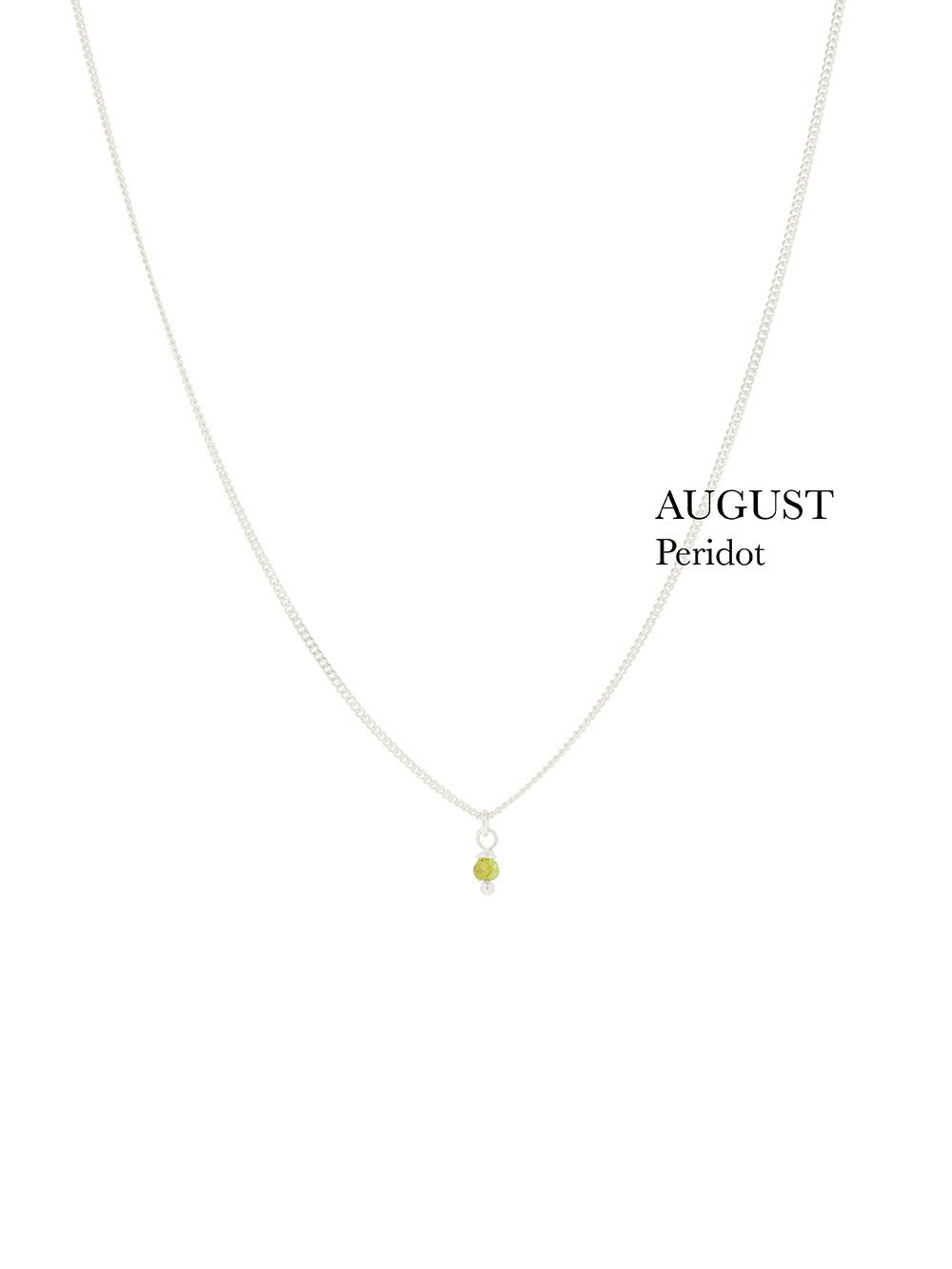 BIRTHSTONE necklace⎜Silver