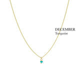 BIRTHSTONE necklace⎜Goldplated