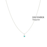 BIRTHSTONE necklace⎜Silver