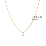 BIRTHSTONE necklace⎜Goldplated