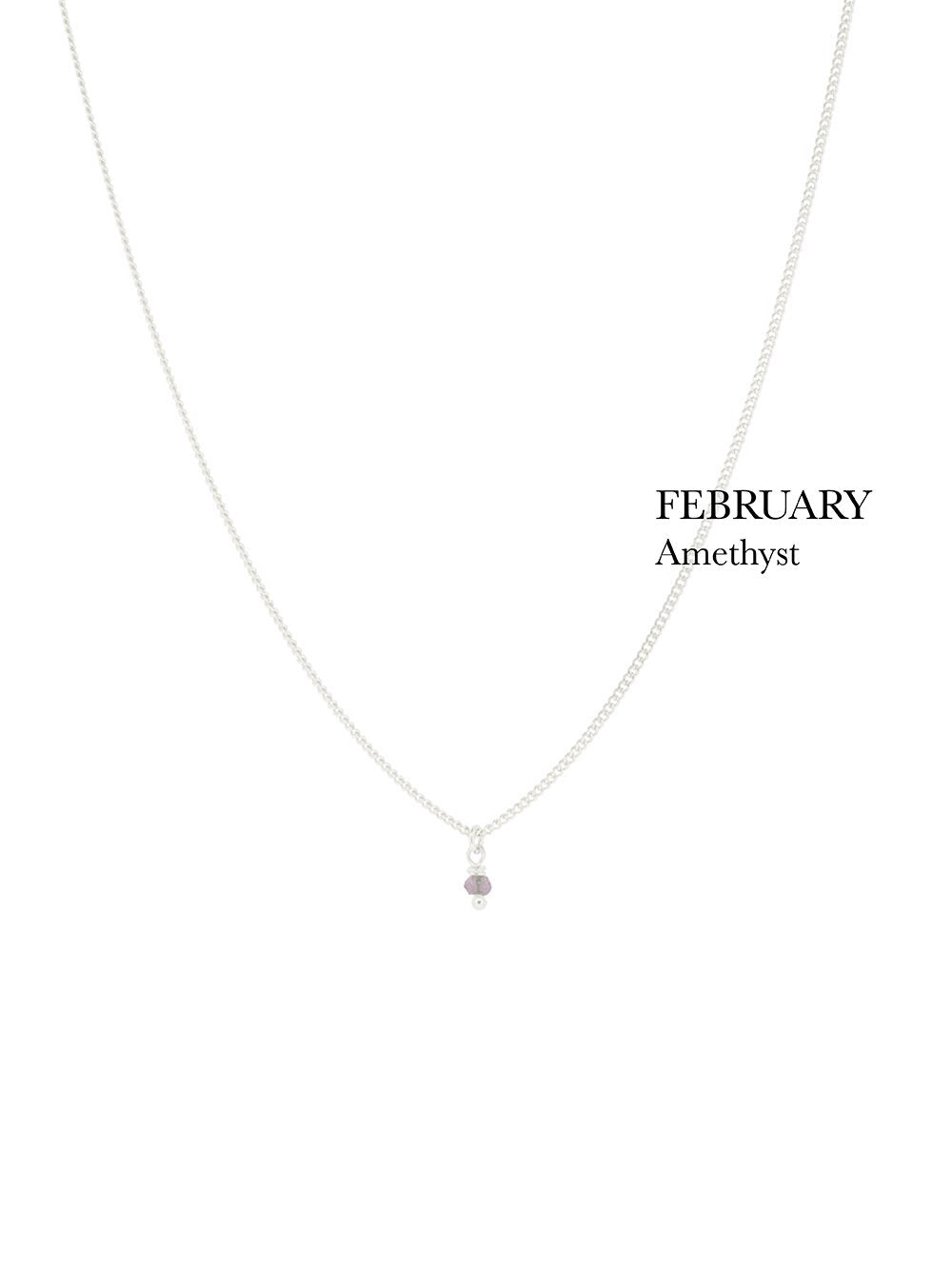 BIRTHSTONE necklace⎜Silver