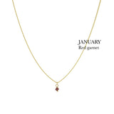 BIRTHSTONE necklace⎜Goldplated