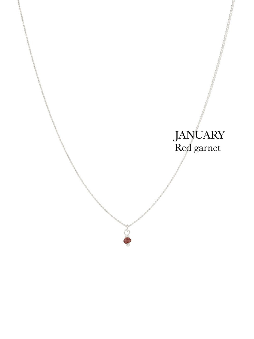 BIRTHSTONE necklace⎜Silver