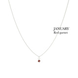 BIRTHSTONE necklace⎜Silver