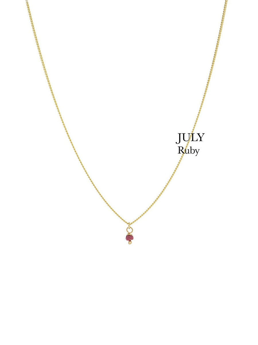 BIRTHSTONE necklace⎜Goldplated