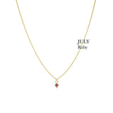 BIRTHSTONE necklace⎜Goldplated