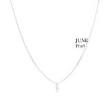 BIRTHSTONE necklace⎜Silver