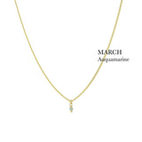 BIRTHSTONE necklace⎜Goldplated