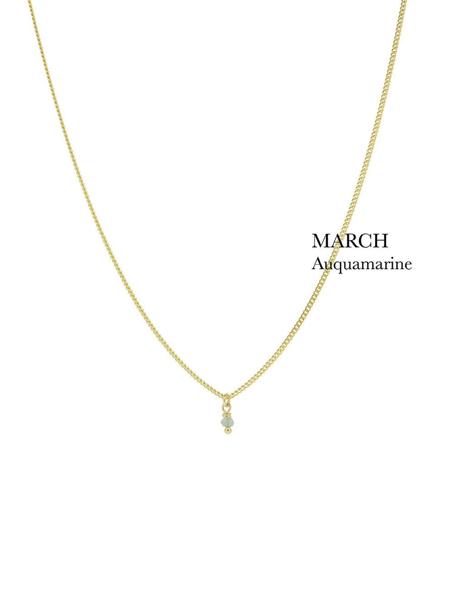 BIRTHSTONE necklace⎜Goldplated