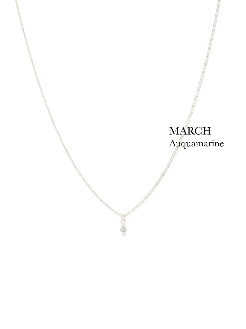 BIRTHSTONE necklace⎜Silver
