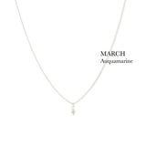 BIRTHSTONE necklace⎜Silver